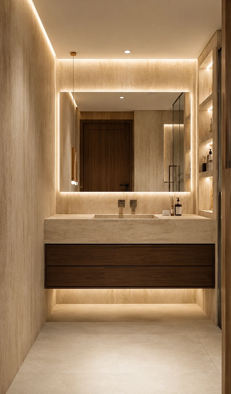 Custom bathroom vanity — realisation 1